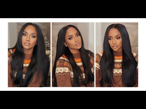 NATURAL, SLEEK, & GORGEOUS! Fall-In-LOVE with this Glueless Yaki Straight Wig ft ISEEHAIR