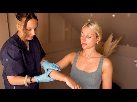 ASMR realistic upper body orthopaedic exam w gloves ✨ soft spoken medical roleplay and consultation