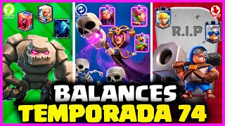¡TROPAS de TORRE R.I.P! 💀 CAMBIOS de BALANCE TEMPORADA 74 📝 Noticias Clash Royale Season 74