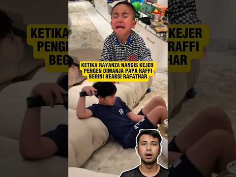 KETIKA RAYYANZA NANGIS KEJER PENGEN DIPELUK RAFFI,BGN REAKSI RAFATHAR #rayyanza #rafathar #raffi