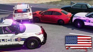 American Police Chases #17 - BeamNG drive