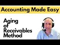 Aging of Receivables and Allowance Methods