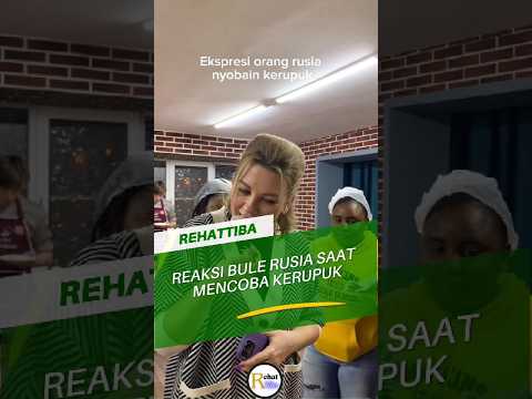 Reaksi Bule Rusia Saat Mencoba Kerupuk‼️