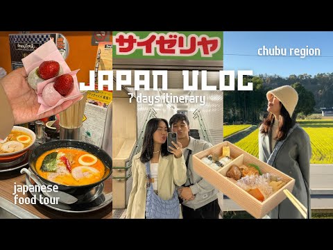 JAPAN VLOG 🇯🇵 7 days exploring the Chubu region, Japanese food tour, fall foliage spots in Japan🍂