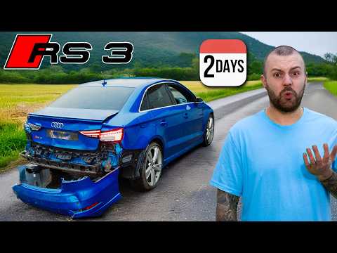 REBUILDING A WRECKED AUDI RS3 IN 2 DAYS FOR £1000