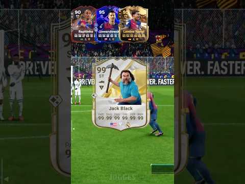 When Jack Black is the Striker against FC Barcelona ๐ฅถโ ๏ธ Freekick Challenge #eafc25 #fc25 #shorts