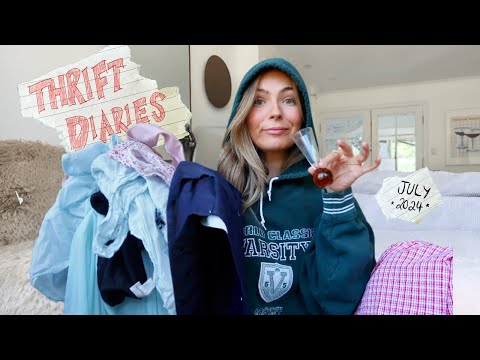 I thrifted EVERY week in July... here's the evidence: thrift with me + haul