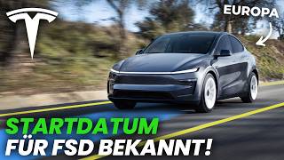Tesla nennt potentielles Startdatum für FSD in Europa!