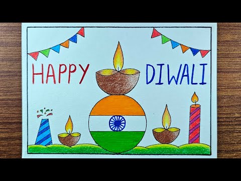 Diwali Drawing / Diwali Drawing Easy / Happy Diwali Drawing / Diwali Ka Drawing / Diwali Poster