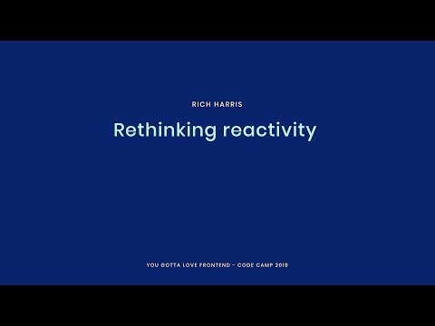Rethinking reactivity
