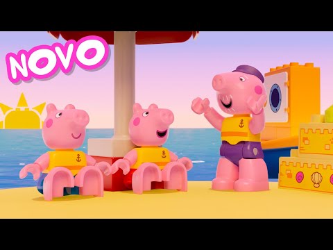 Peppa Pig Português Brasil | A Ilha Deserta | NOVO Contos da LEGO DUPLO Peppa Pig