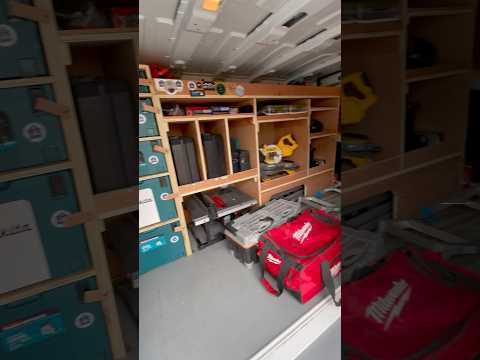 My first van racking, full video on the channel 😁 #construction #organization #satisfying #diy