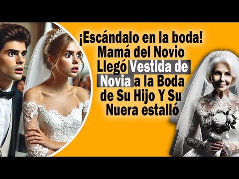 ¡Escándalo en la boda! Mamá del Novio Llegó Vestida de Novia a la Boda de Su Hijo Y Su Nuera estalló