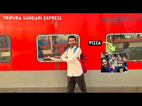 FIRST TIME in Tripura Sundari Express and PIZZA