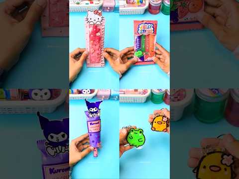 Comment your fav 💗 Sanrio 💗squishy idea #craft #shorts #youtubeshorts  #sanrio #craftideas #squishy
