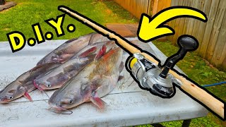 START To FINISH DIY Fishing Rod to Support a Good Person | Giving Away Fish | Catfishing How To