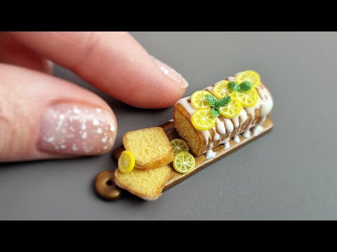 Lemon cane from Fimo\Lemon drizzle cake🍋🍋🍋Polymer clay\DIY\Tutorial\