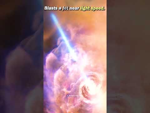 M87's Supermassive Black Hole Blasts Nearly Light Speed Jet!