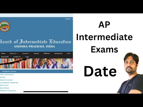 Intermediate Public Exams Date || AP