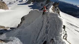Skier sur l'Arête Kuffner avec Vivian Bruchez et Sébastien Montaz-Rosset