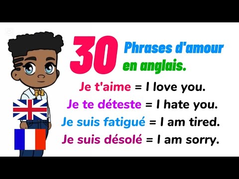 "30 Phrases d’amour en anglais pour débutants – Faciles et efficaces !" Anglais facile avec iliass.