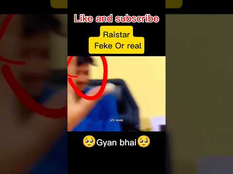 Raistar face reveal😎😱Gyan bhai🥺#gaming #freefire #gyangaming #raistar