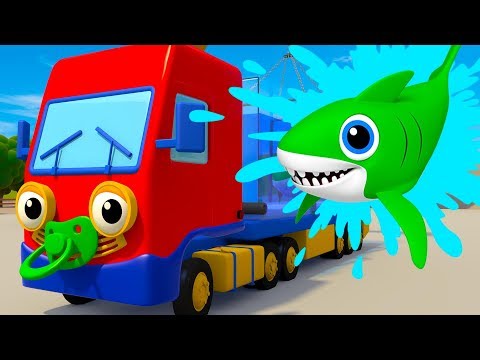 Baby Shark Song vs Baby Truck | Kids Songs | Nursery Rhymes | Gecko's Garage | Songs For Kids