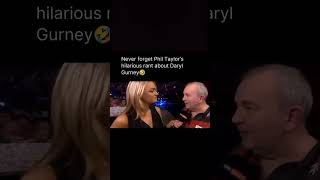 Phil Taylor talking about Daryl Gurney 🤣 #shorts #darts #dartscommunity