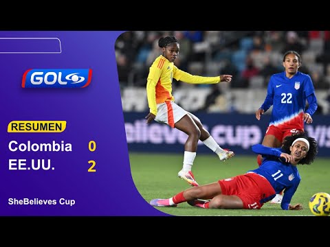 Resumen del partido | Estados Unidos vs Colombia femenina | SheBelieves 2025