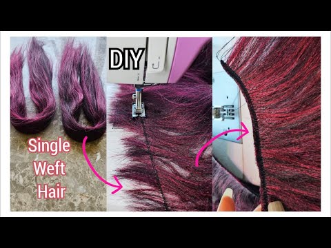 How to Make Single-Weft Hair Using A Twin Needle And A Regular Sewing Machine