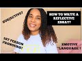 Reflective Essay Techniques and Elements