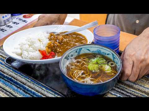 ２４時間営業立ち食い蕎麦屋の止まらない天ぷらラッシュ！働く男と常連で満席の蕎麦屋の１日。