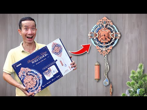 Multi functional ROKR romantic note wall clock | Full tutorial