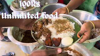 100 ரூபாய்க்கு அளவில்லா சாப்பாடு🤯 | @naveenvlogs30 | Tamil foodie