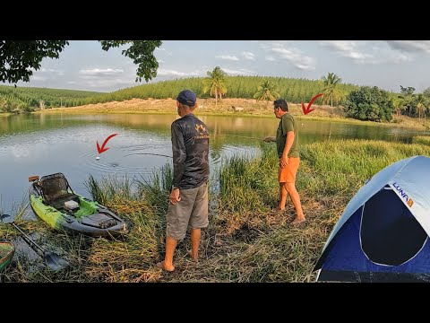 ACAMPAMENTO NO LAGO ESCONDIDO, Peixe era mato