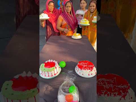 Cake eating challenge Ball roll #game #challenge