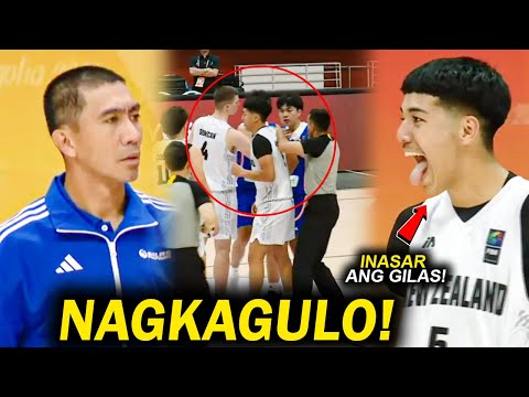GILAS U16 VS NEW ZEALAND | Nagkagulo pa sa Laro! Susuntokin na Sana ang Kalaban! Inasar ang Gilas!