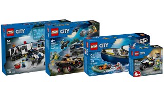 All LEGO City Police Sets 2025 Compilation/Collection Speed Build
