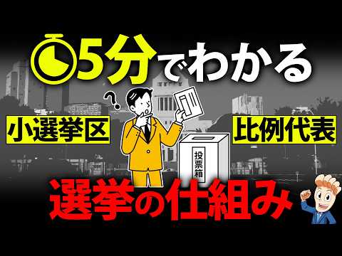 5分でわかる選挙の仕組み。小選挙区・比例代表・復活当選までわかりやすく解説