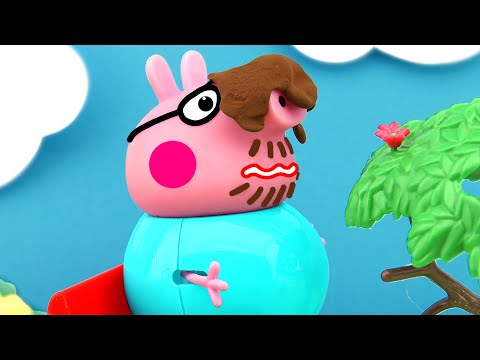 Daddy Pig and Chocolate Cake, Peppa Pig TV, New Peppa