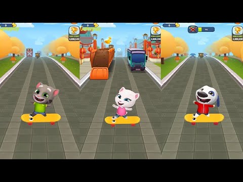 Talking Tom Gold Run NEW UPDATE Chasing for Snakes Talking Tom VS  Angela Hank CATCHTHE RACCOON