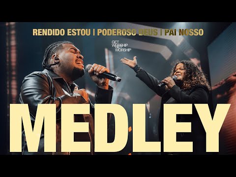 Rendido Estou + Poderosos Deus + Pai Nosso | Vinicius Cruz + Aline Freire | Get Worship | Ao Vivo