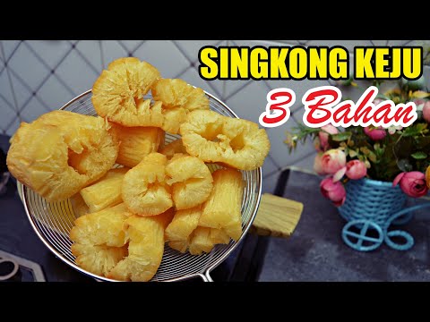 Singkong Keju 3 Bahan Crispy & Melepuh