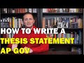 Thesis Statement Writing Techniques
