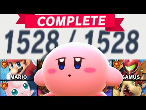 I Finally 100% Smash Ultimate after 3,000 hours. Sort of...