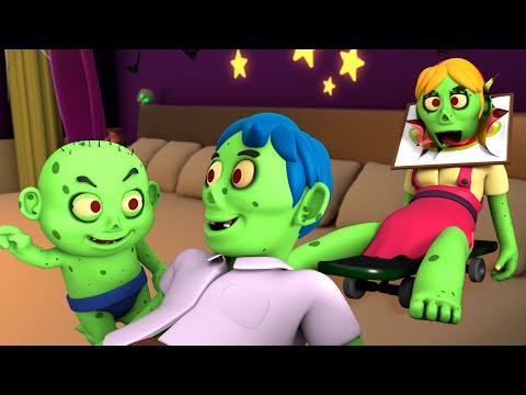 Spooky Zombies Sleeping In The Bed + Halloween Songs For Kids @hooplakidz