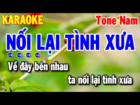 Karaoke Nối Lại Tình Xưa Tone Nam Nhạc Sống Beat Phối Chuẩn | Thanh Hải