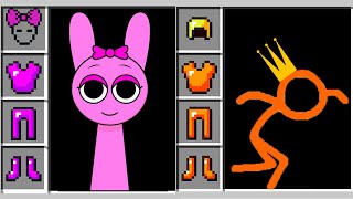 Animation VS Minecraft SPRUNKI INVENTARY Stickman Minecraft Animation StickMan Figure