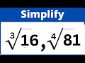 Simplifying Radicals and Exponents