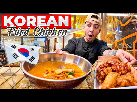 Everything I Ate At This Korean Fried Chicken Restaurant!